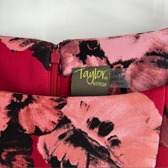 Taylor floral skater scuba dress size 14W - Picture 4 of 7